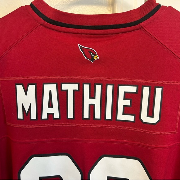 NFL Arizona Cardinals Tyrann Mathieu #32 On-Field Jersey Men’s XL Red White - Picture 8 of 10